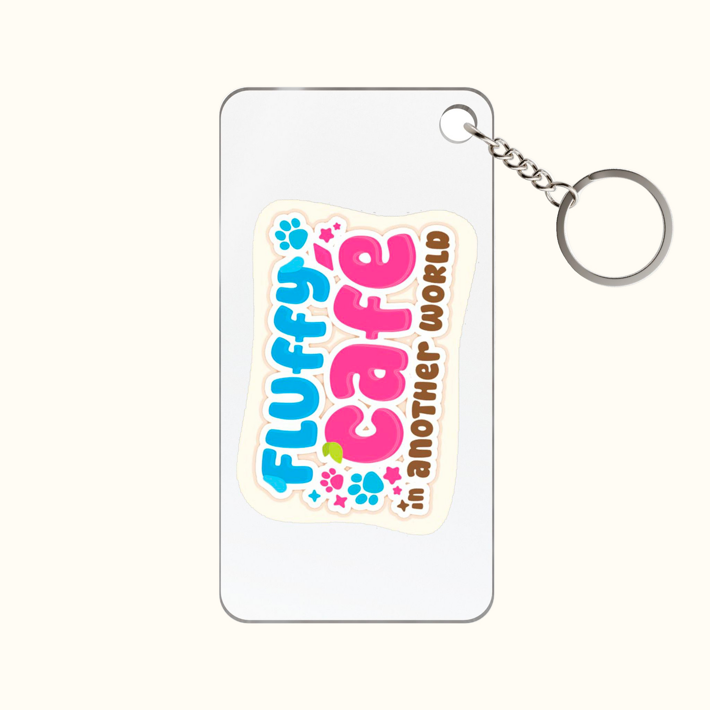 Fluffy Café in Another World Keychain