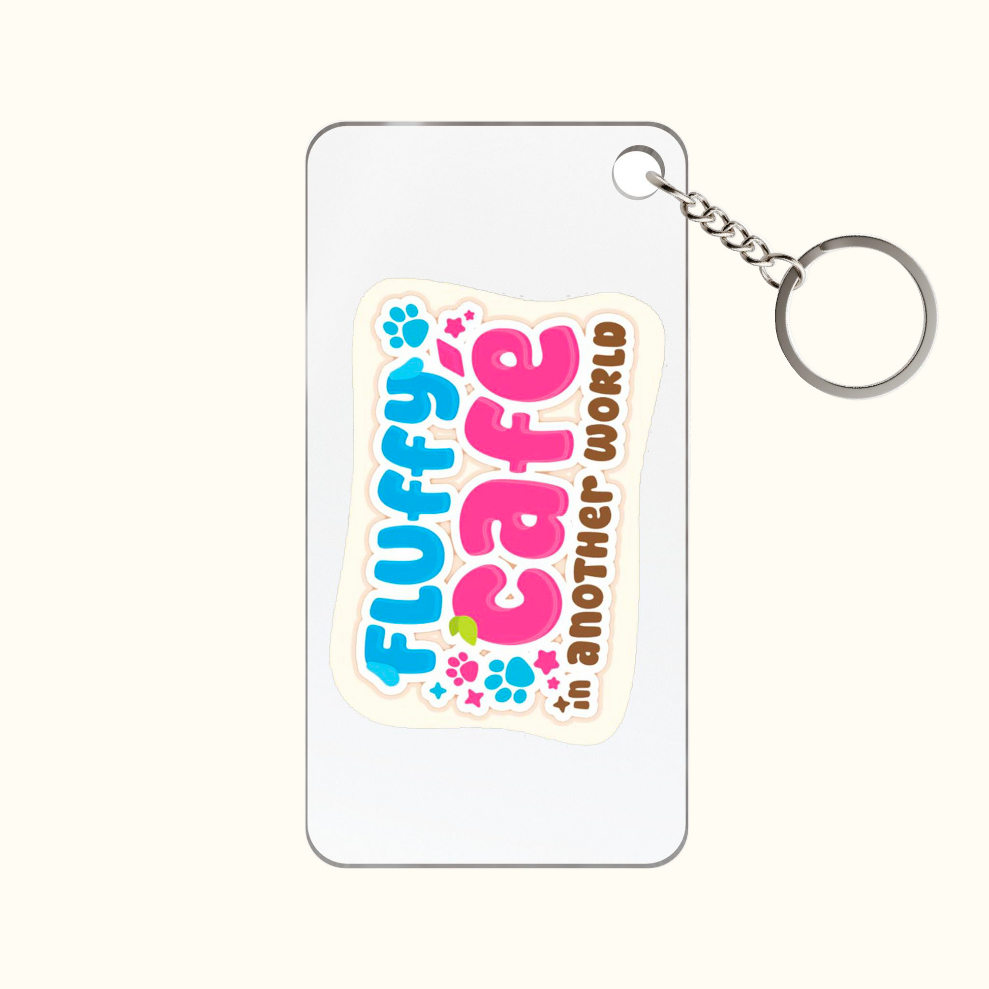 Fluffy Café in Another World Keychain