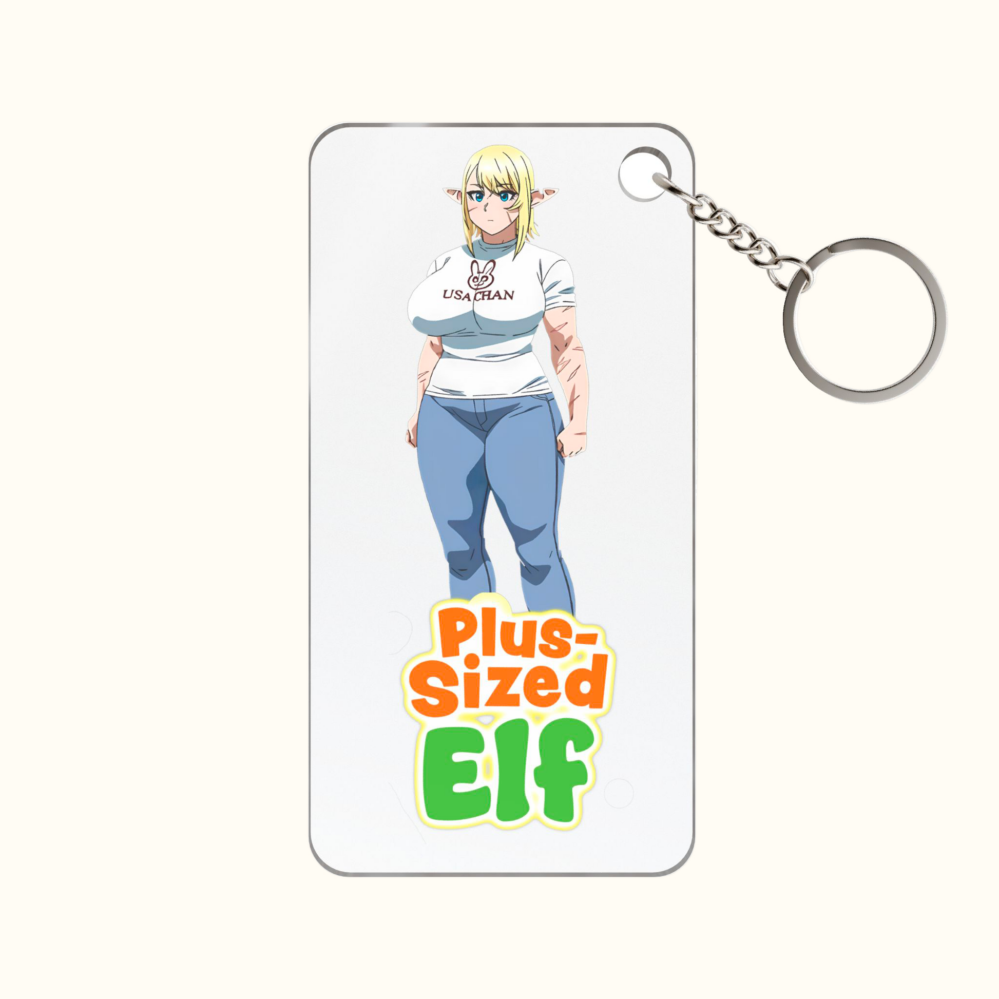 Plus Sized Elf Elfuda Keychain